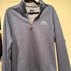 Johnnie-O Blue Quarter-Zip Pullover men’s medium